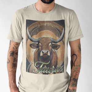 Chemise unisexe zodiaque taureau T-shirt confort Chemise constellation du Taureau Chemise zodiaque Chemise astrologie Chemise horoscopes Cadeau signe du taureau Taureau
