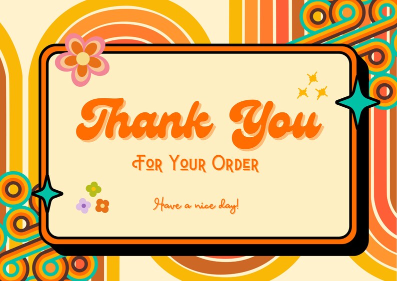 Editable Thank You Card Templates Canva Instant Download Etsy