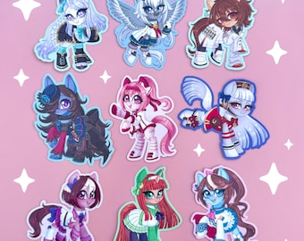 MLP x Umamusume Vinyl Stickers