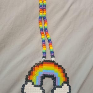 Selection of Rave Rainbow Perler Kandi Necklaces - Etsy