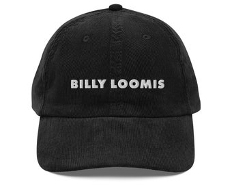 Billy Loomis - Gorro de pana bordado - Para los amantes del terror de los 90 - Disfraz de Halloween sencillo y atrevido