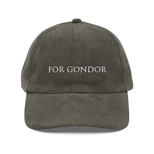 For Gondor Corduroy Cap - Embroidered - Gift for Fantasy Lovers