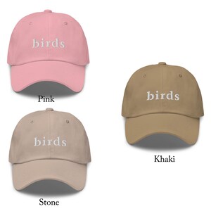 Birds - Embroidered Dad Hat - Minimalist Hiking Outdoorsman Hat for Bird Watchers and Lovers image 9