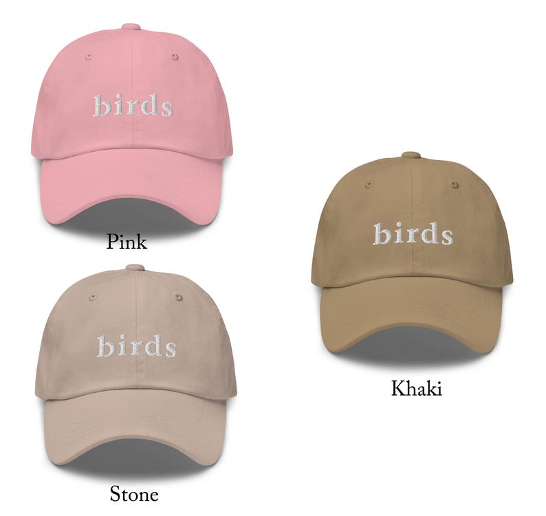 Birds - Embroidered Dad Hat - Minimalist Hiking Outdoorsman Hat for Bird Watchers and Lovers image 9