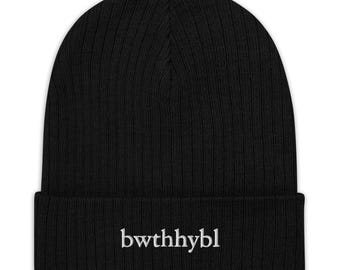 Bella, where the h*ll have you been loca? - Embroidered Knit Beanie