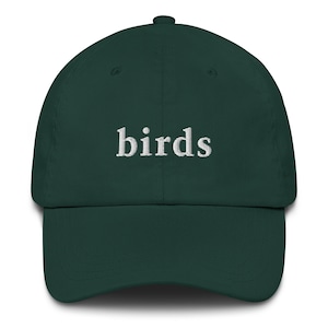 Oiseaux - Chapeau papa brodé - Chapeau de randonnée minimaliste pour les amateurs d'oiseaux