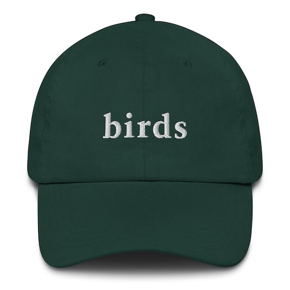 Birds - Embroidered Dad Hat - Minimalist Hiking Outdoorsman Hat for Bird Watchers and Lovers