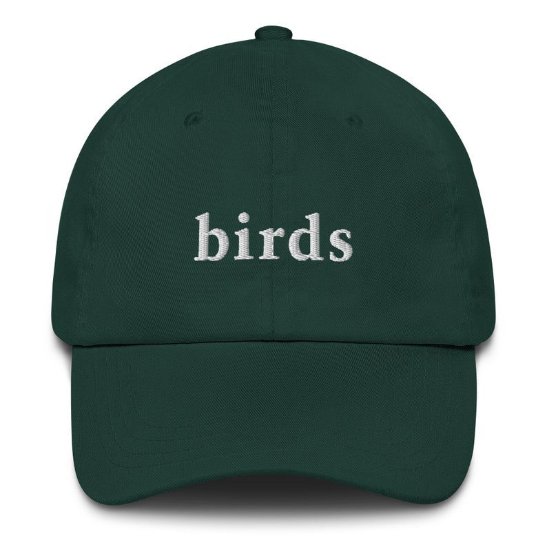 Birds - Embroidered Dad Hat - Minimalist Hat for Bird Watchers and Lovers