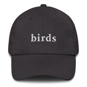 Birds - Embroidered Dad Hat - Minimalist Hat for Bird Watchers and Lovers