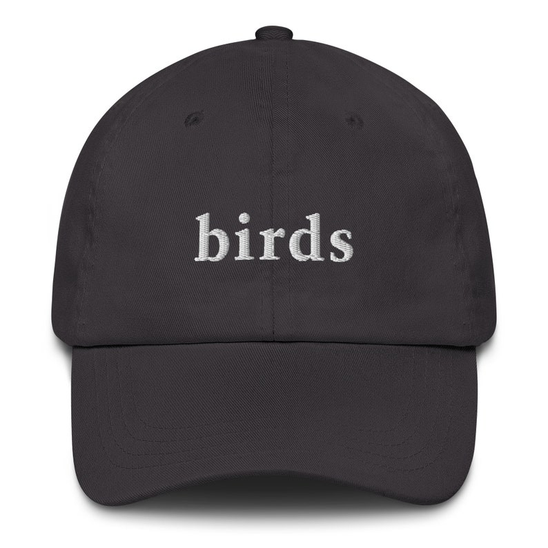 Birds - Embroidered Dad Hat - Minimalist Hat for Bird Watchers and Lovers
