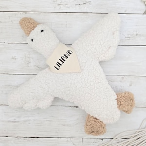 baby goose personalized lovey plush toy, baby goose nursery decorative personalized pillow, goose pillow for new baby, personalized goose