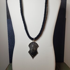 Golden Pyrite Kumihimo Necklace