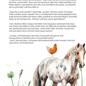 Pink goes for a walk chicken story for children aged 3 10 years, instant printable PDF. plus audio file, kindergarten, family, school, image 4