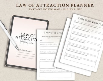 Law of Attraction Planner | Law of Attraction Journal | Manifestation Planner | Manifestation Journal | Spiritual Planner | Manifestation