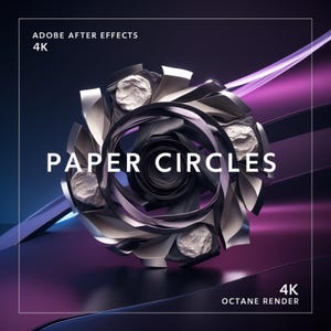 Paper Circles Adobe After Effects Asset