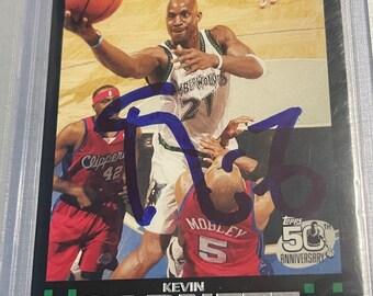 ケビン ガーネット サインカード FRESH ink autograph ケビン・ガーネット ミネソタ ティンバーウルブズ 直筆サイン