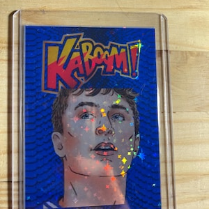 Cooper Flagg kaboom custom novelty blue snakeskin holo star foil animated cooper basketball card
