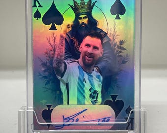 メッシ Messi カスタム サインカード メモラビリア サッカー メッシの直筆サイン入り複製RPサッカー（フットボール）カード - Etsy 日本