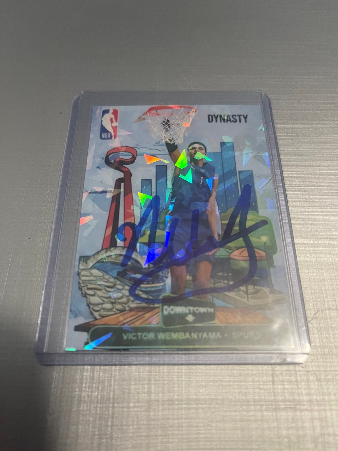 Victor Wembanyama Autographed Basketball Card San Antonio Etsy