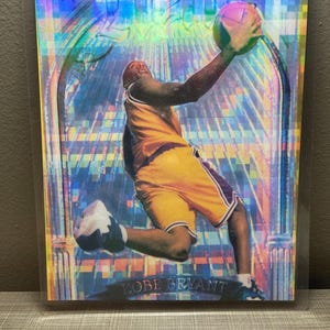 Kobe Bryant aangepaste gelamineerde halo folie Los Angeles Lakers jumbo gigantische portretkaart voor kunst aan de muur verzamelobjecten NBA basketbal