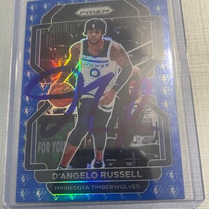 D'Angelo Russell Auto auf Karte Autogramm NBA Basketball Card