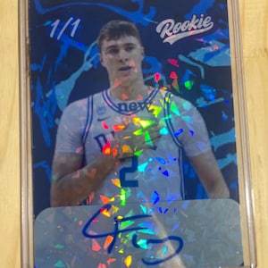 Cooper Flagg Custom Novelty 1/1 Jumbo facsimile Cracked ice winter foil blue camo Duke university basketball card