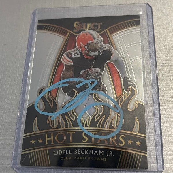 Odell Beckham Jr Autograph Cleveland Browns Football card Select Hot Stars