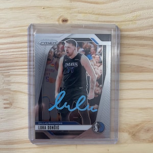 Luka Doncic autografado no cartão Cartão de basquete Dallas Mavericks com desconto e vem com certificado de autenticidade