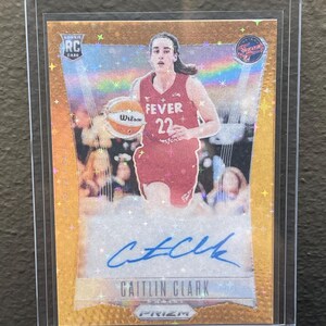 Caitlin Clark Custom card Auto rookie sparkle star holo wnba Indiana fever basketball