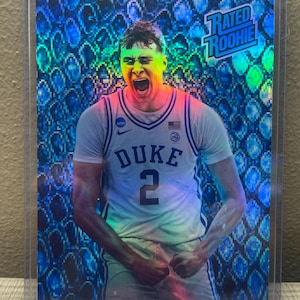 Cooper Flagge Rookie Custom Neuheit Refraktor blaue Viper Schlangenhaut Herzog Basketball-Karte Jumbo 5x7 sehr schöne Karte