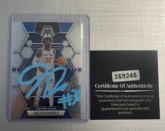 Julius Randle Autograph New York Knicks Basketball card with COA