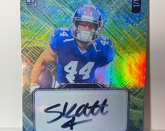 Cam Skattebo Jumbo 5x7 wild card auto 1/1 football card New York Giants Reprint-Novelty Facsimile