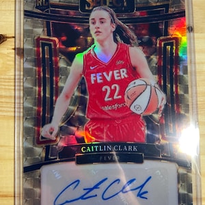 Caitlin Clark 1 von 1 Auto-Anfänger benutzerdefinierte Neuheit Jumbo Refraktor Indiana Fieber Wnba Basketball Karte