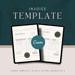 Invoice Template Download | Invoice Template | Invoice Tracker | Business Thank you cards |  Canva Pro | Business Plan | Minimalist Design