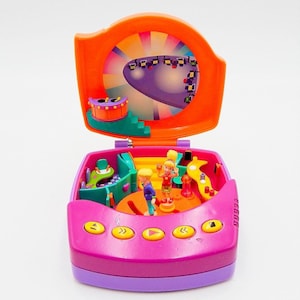 Polly Pocket CD-spelare med 2 figurer Bluebird Toys 1998 *Inget ljud har märken*