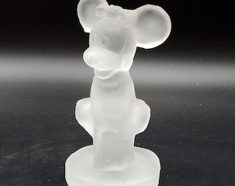 Figura de Minnie Mouse de Walt Disney Productions, de cristal esmerilado, 12,7 cm (5 pulgadas), Italia