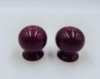 Fiestaware Fiesta Mulberry Ball Salt And Pepper Shakers Set Purple Shaker Pair