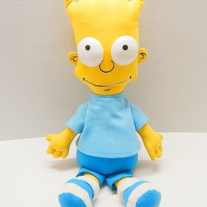 The Simpsons Bart Simpson Collectible Dan-Dee Plush Stuffed Rag Doll Groening