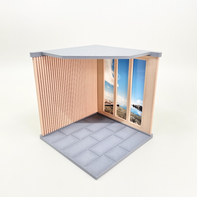 Modern Room Box 1:24 Easy DIY Kit Dollhouse Miniature - Etsy
