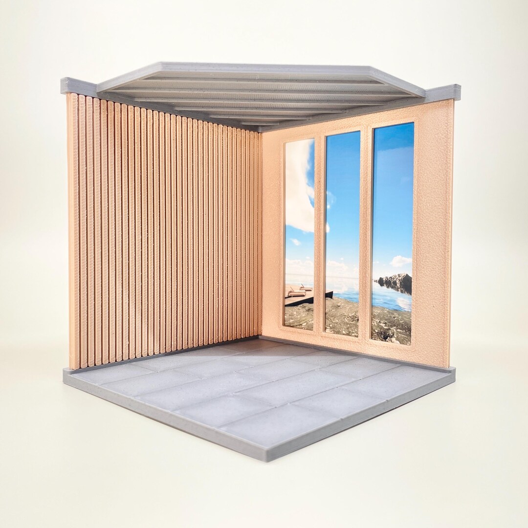 Modern Room Box 1:24 Easy DIY Kit Dollhouse Miniature - Etsy