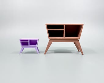 Consolle con ripiano per tavolo da bar, stile moderno di metà secolo.