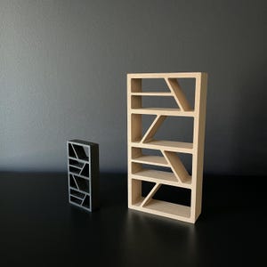 Bücherregal Regal modernes Puppenhaus Miniatur