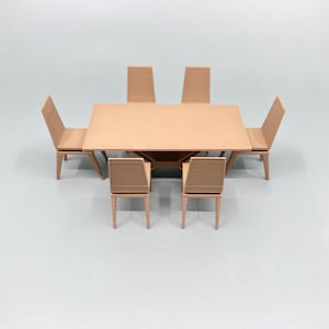 Dining table and chairs kit modern