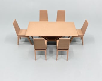 Kit tavolo e sedie da pranzo moderno