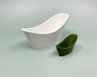 Vasca da bagno in miniatura moderna di metà secolo