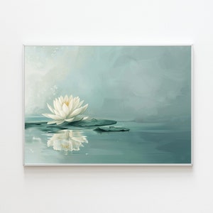 This digital print embodies the serene essence of Japanese wall art, seamlessly blending elements of zen wall art with Japandi decor.
