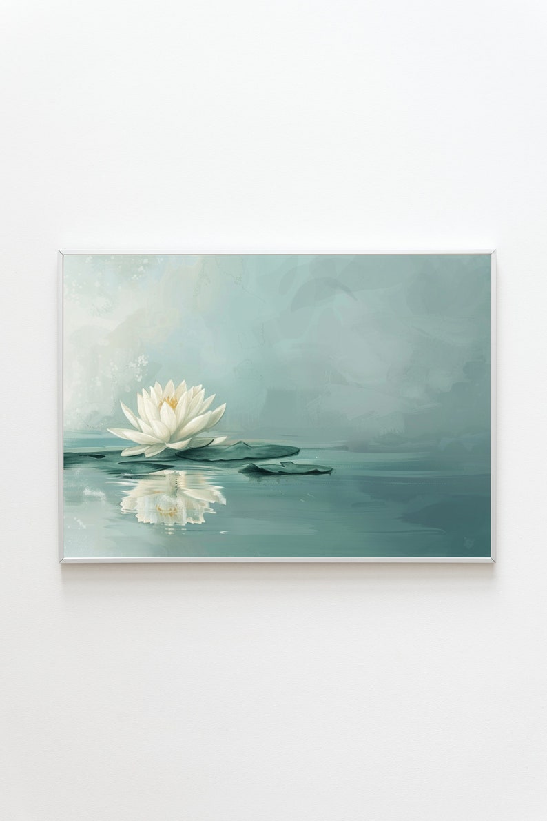 This digital print embodies the serene essence of Japanese wall art, seamlessly blending elements of zen wall art with Japandi decor.