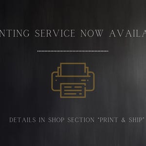 printing service now available, details in shop section Print & ship
