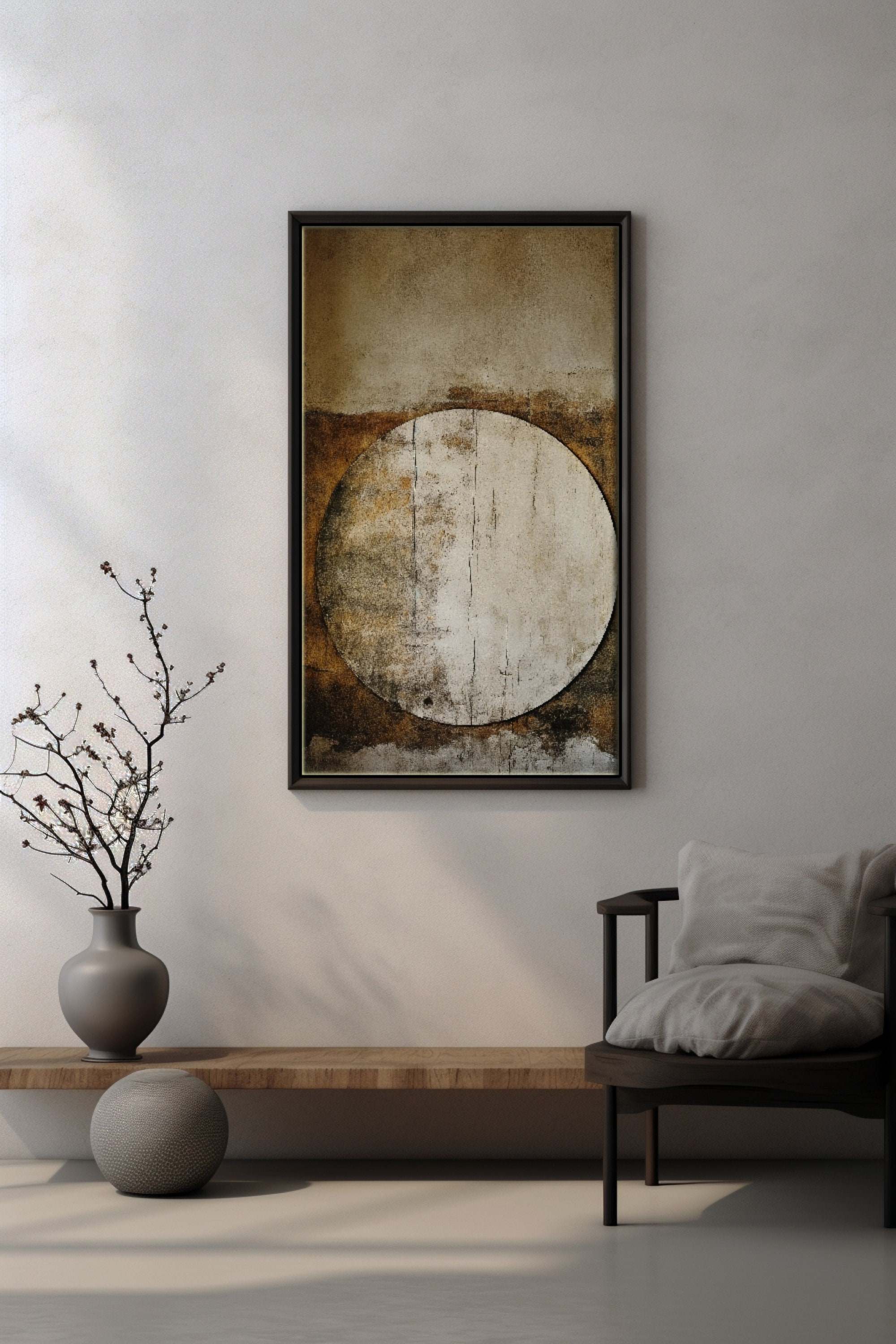 Circle | Wabi Sabi Wall Art, Japandi Poster, Minimalist Japanese Art ...
