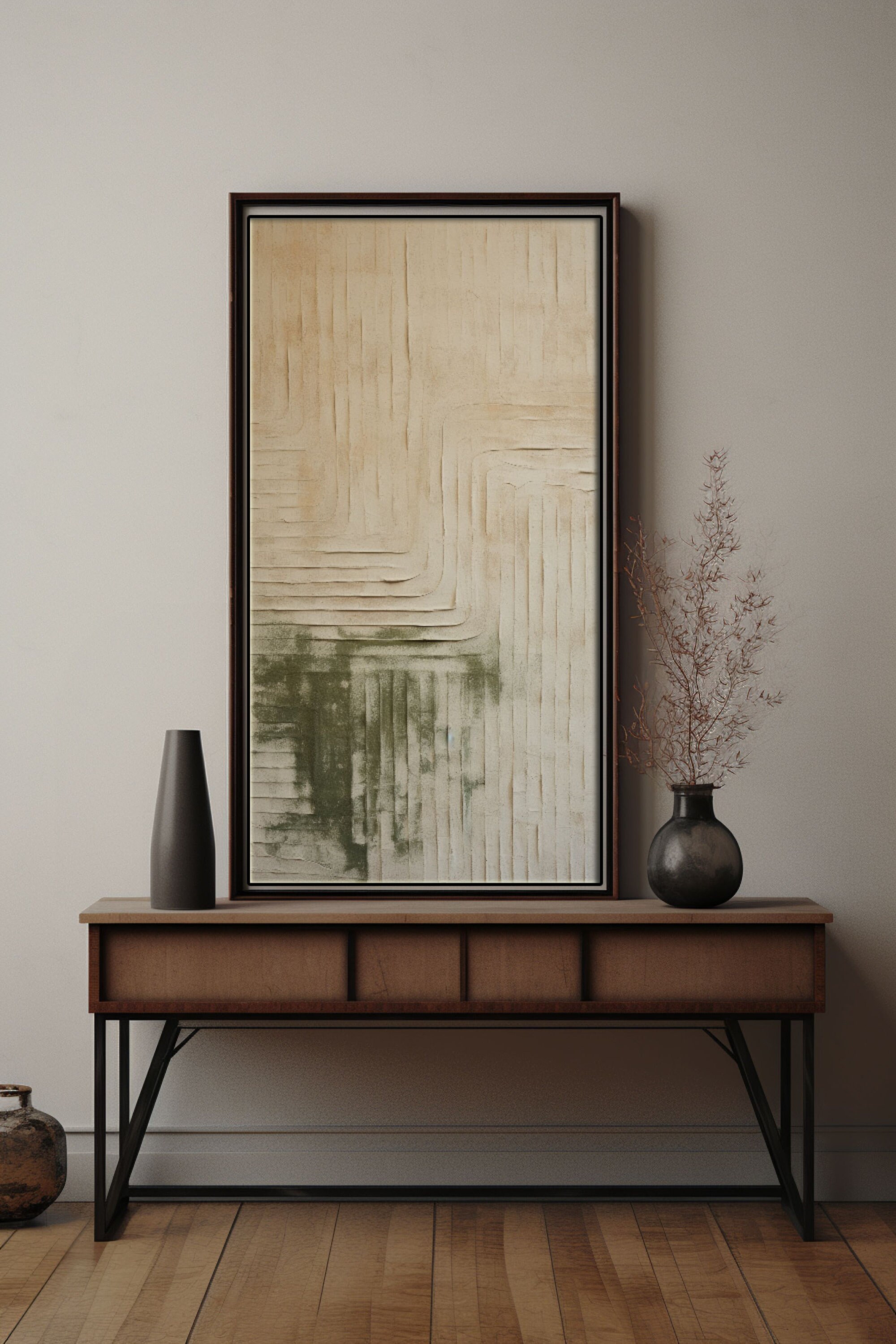 Sand Set of 2 Wall Art, Wabi Sabi Wall Art, Japandi Decor, Beige Wall ...